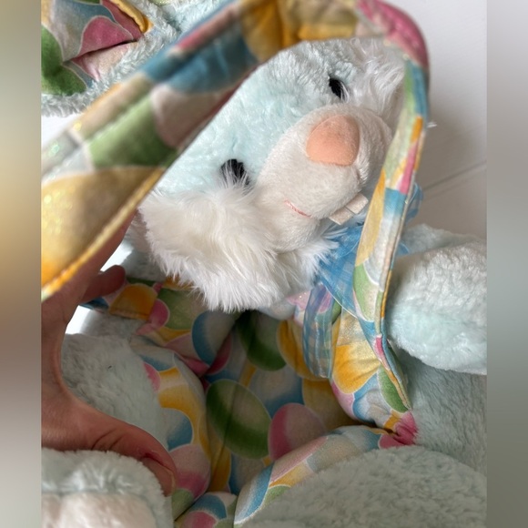 Vintage Easter Rabbit Plush Basket - Picture 2 of 3